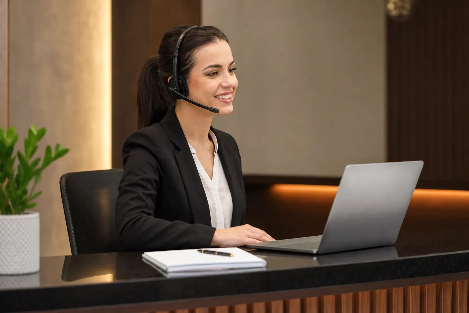 Virtual receptionist services for small business